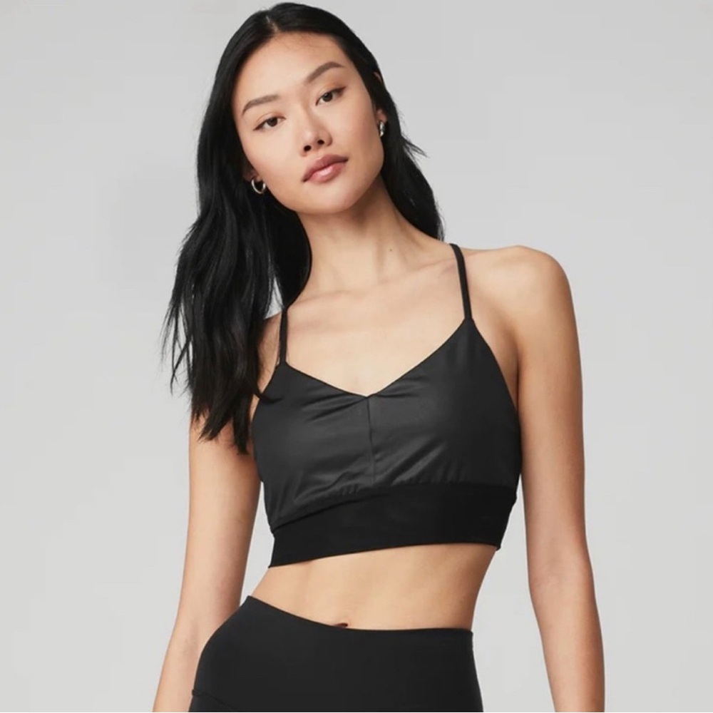 Alo Yoga Lavish Bra – Black, Size L - Picture 4 of 4